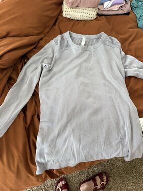 lululemon athletica Light Lavender Crew Neck Sweater